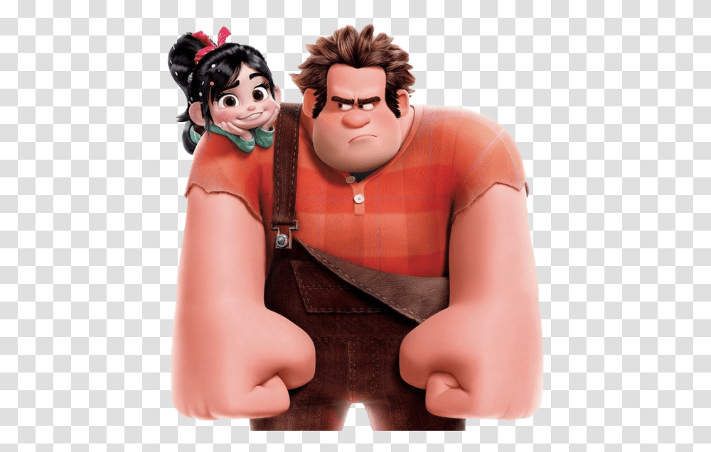 Download Wreck It Ralph Hd, Person, Figurine, Toy, Hug Transparent Png