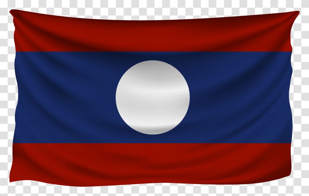 Download Wrinkled Clipart Photo Flag Of Laos, American Flag Transparent Png