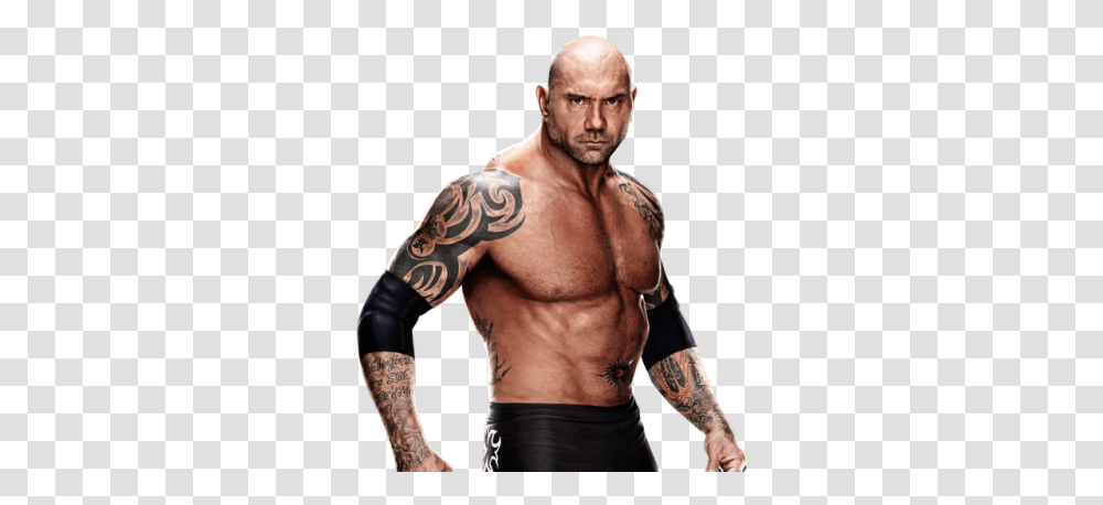 Download Wwe Free Image And Clipart Batista Tattoo On Right Arm, Skin, Person, Human, Face Transparent Png