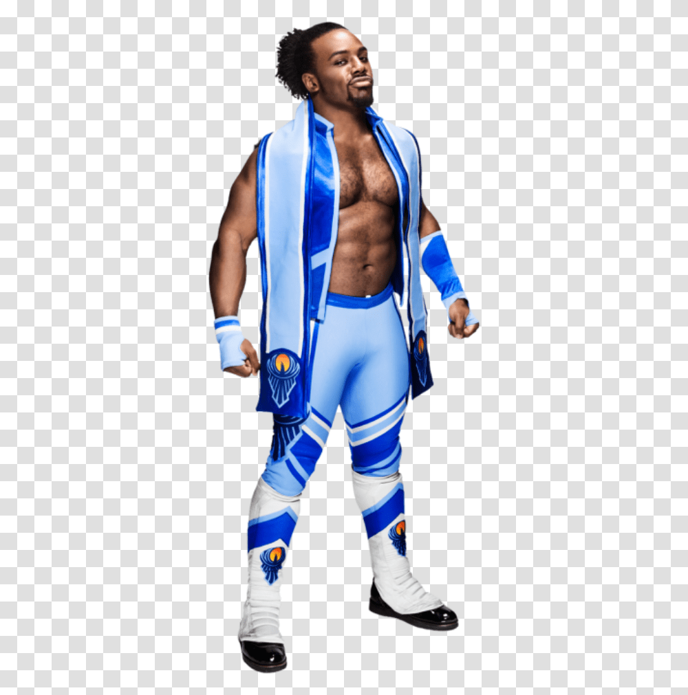 Download Wwe New Day Xavier Hd, Costume, Person, Clothing, Sock Transparent Png