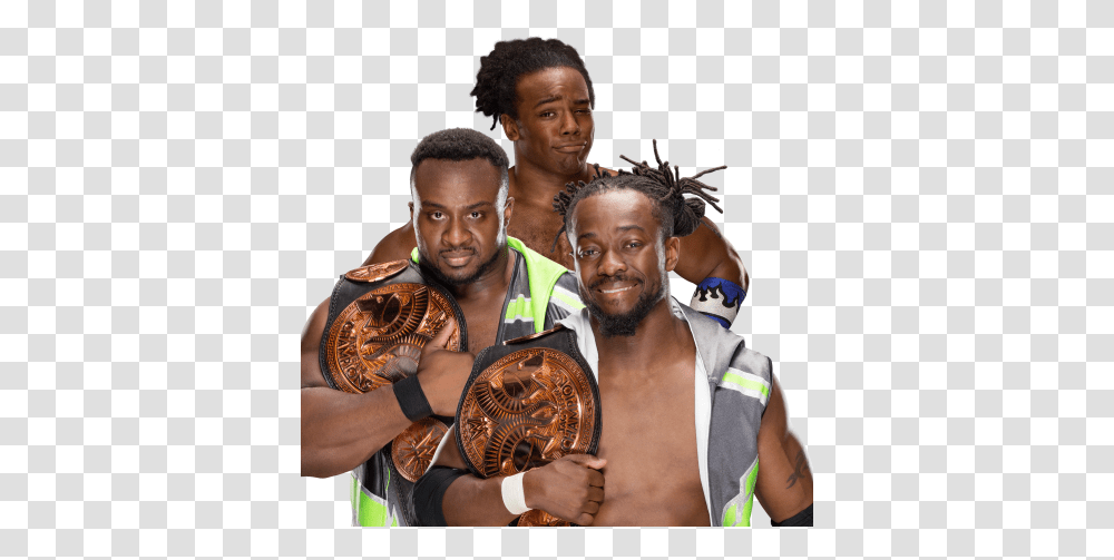Download Wwe Tag Team Champions Newday Shield Vs New Day, Person, Face, Costume, Clothing Transparent Png