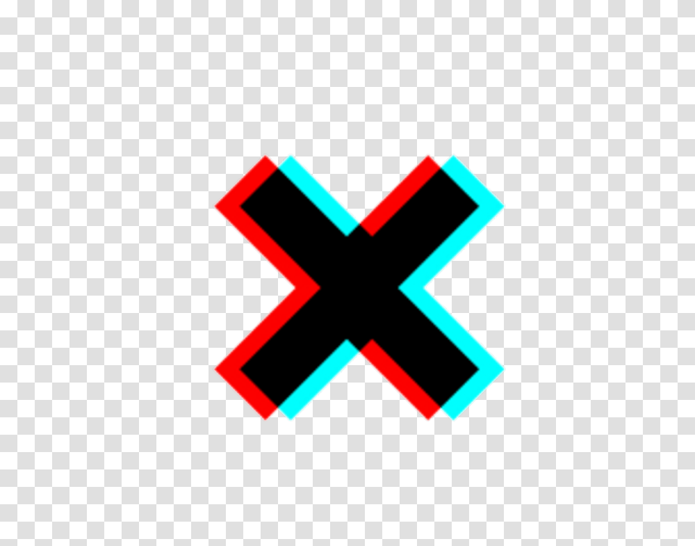 Download X Tumblr Tumblrgirl Black Red Glitch Blue And Red, Logo, Symbol, Trademark, First Aid Transparent Png