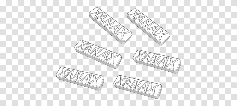 Download Xanax Bar Image With General Supply, Harmonica, Musical Instrument, Razor, Blade Transparent Png