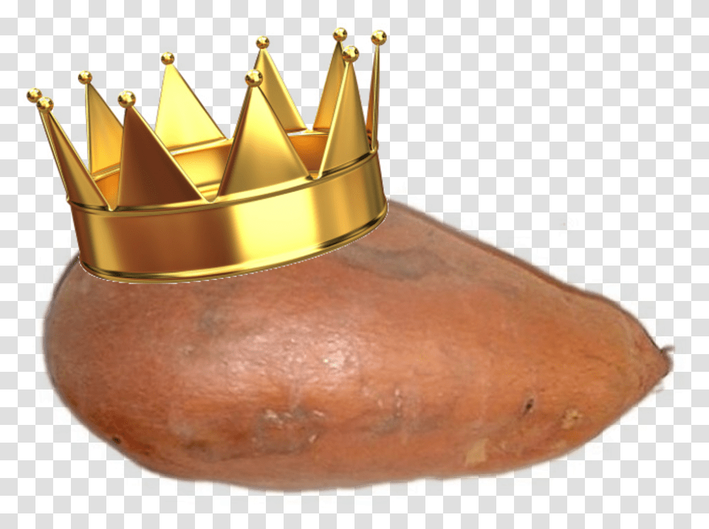 Download Yam King King Crown Background Hd King Crown, Produce, Food, Plant, Sweet Potato Transparent Png