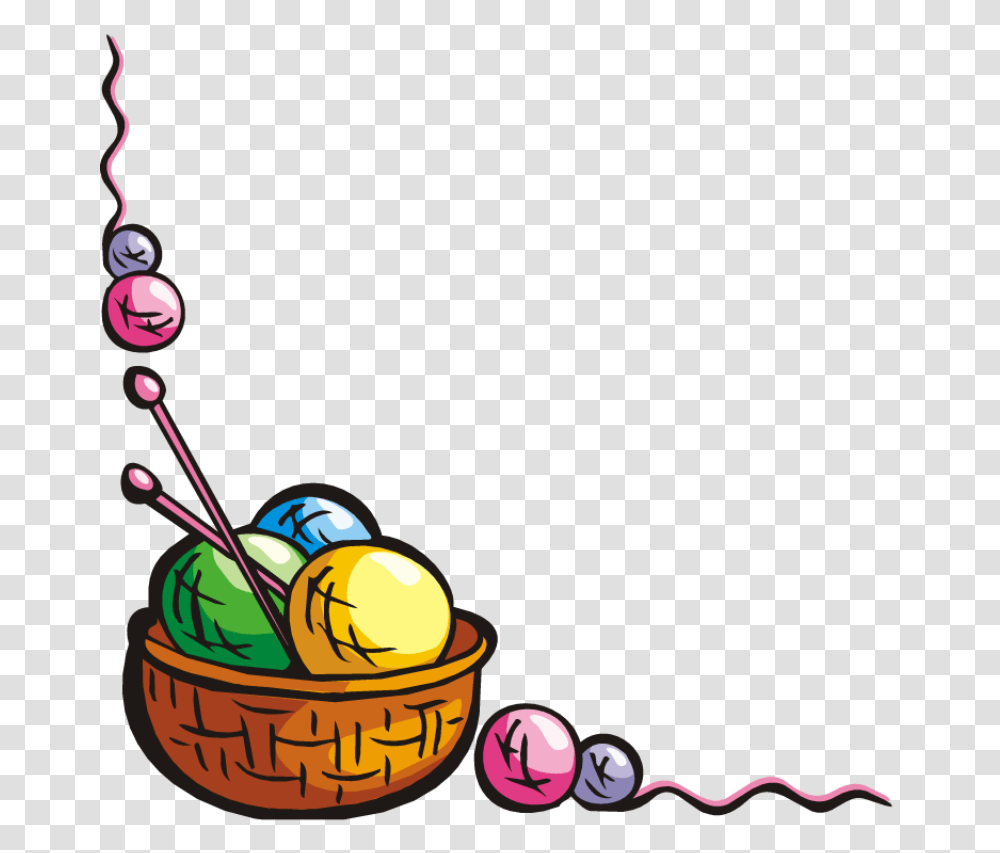 Download Yarn Border Clipart Yarn Clip Art Yarn Food Product, Sphere, Ball, Doodle Transparent Png