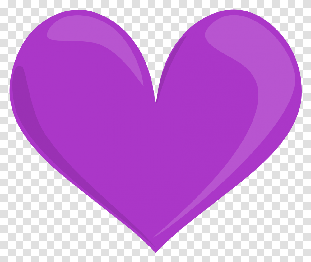 Download Yellow Heart Purple Purple Heart No Background, Balloon, Cushion, Pillow Transparent Png