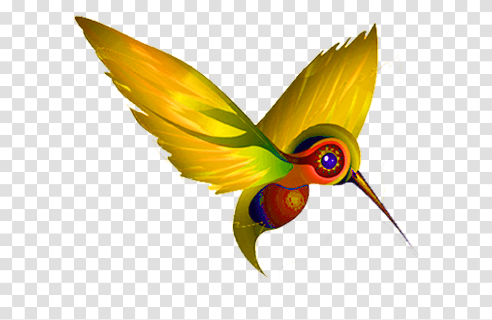 Download Yellow Humming Bird Hummingbird, Animal, Art, Graphics, Pattern Transparent Png