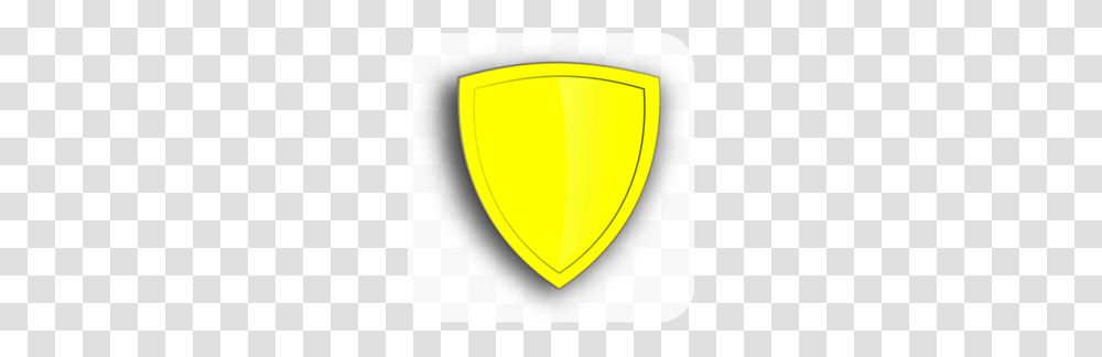 Download Yellow Shield Logo Clipart Shield Clip Art, Armor, Tennis Ball, Sport, Sports Transparent Png