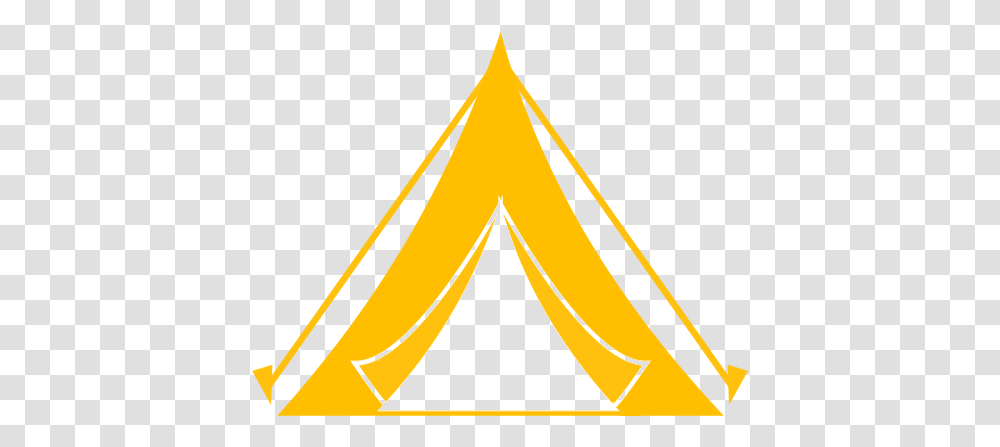 Download Yellow Tent Image For Free Tent Logo, Triangle Transparent Png
