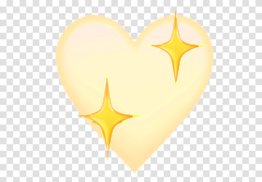 Download Yellow Yellowheart Heart Emoji Lovely, Light, Sweets, Food, Confectionery Transparent Png