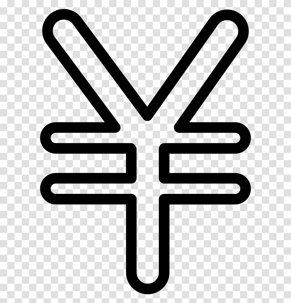 Download Yen Symbol Clipart Yen Sign Currency Symbol, Logo, Trademark, Emblem, Stencil Transparent Png