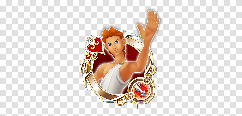 Download Young Hercules Cartoon Image With No Kingdom Hearts Timeless River Goofy, Costume, Person, Gold, Angel Transparent Png