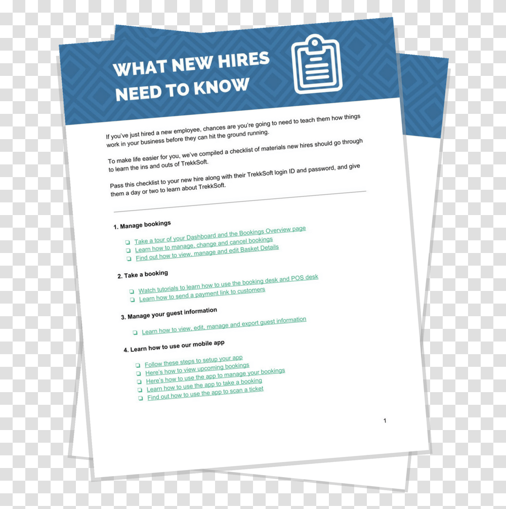 Download Your Checklist Onboarding New Hires Tapout, Advertisement, Poster, Flyer, Paper Transparent Png