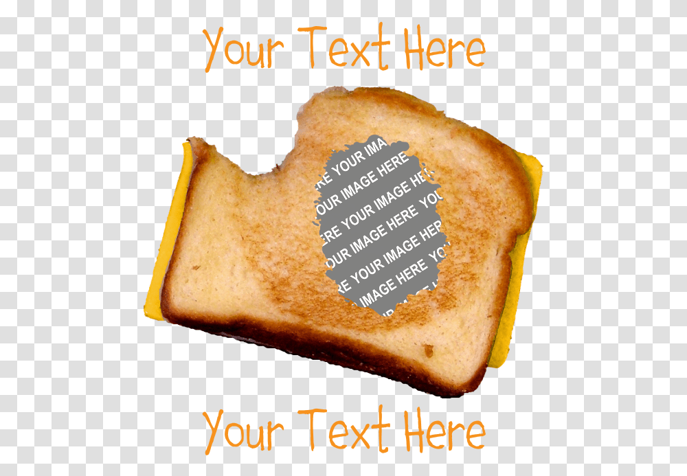 Download Your Face Grilled Cheese Sandwich Mousepad Create Sliced Bread, Food, Toast, French Toast, Hot Dog Transparent Png