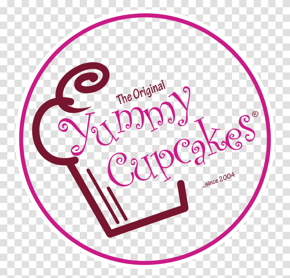 Download Yummy Cupcakes Logo Image Yummy Cupcakes, Label, Text, Word, Sticker Transparent Png