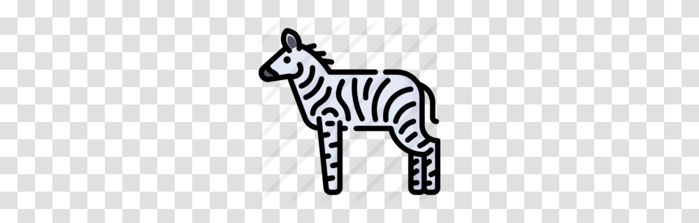 Download Zebra Clipart Line Terrestrial Animal Clip Art, Mammal, Wildlife, Stencil Transparent Png