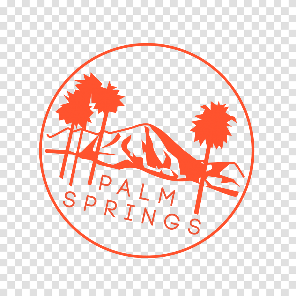 Download Zeel Passport Stamp Palm Springs Logo Full Circle, Symbol, Trademark, Label, Text Transparent Png