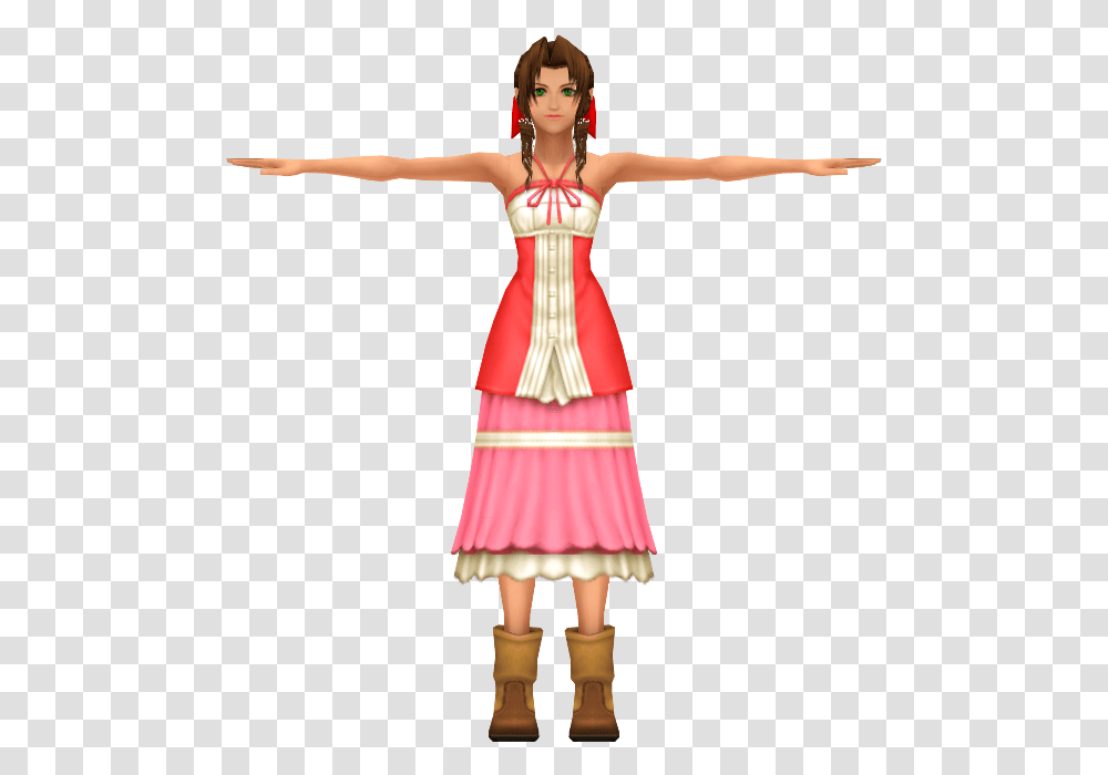 Download Zip Archive Aerith Kingdom Hearts, Costume, Person, Female Transparent Png