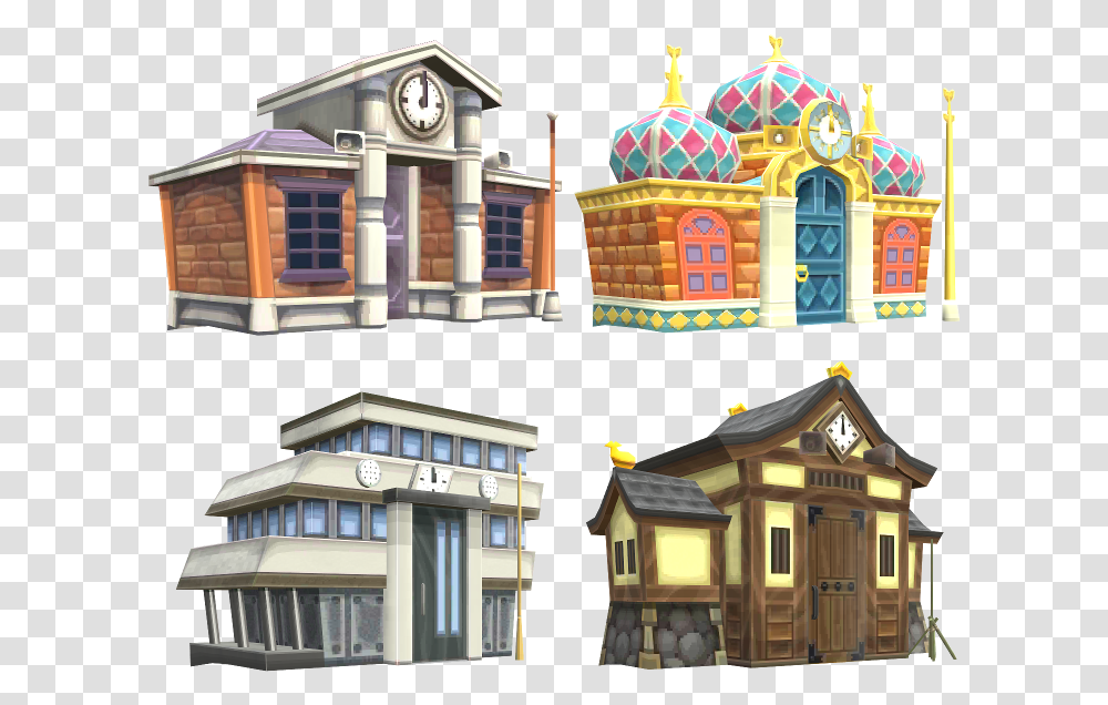 Download Zip Archive Animal Crossing Town Hall Model, Building, Architecture, Dome, Neighborhood Transparent Png
