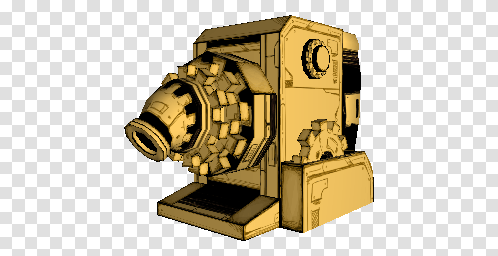 Download Zip Archive Bendy And The Ink Machine, Vehicle, Transportation, Building, Bulldozer Transparent Png