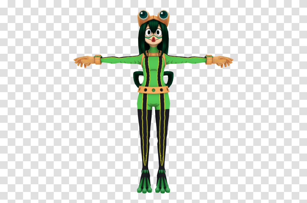 Download Zip Archive Bnha Tsuyu Hero Costume, Green, Person, Elf Transparent Png
