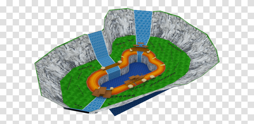 Download Zip Archive Ds Yoshi Falls Track Sky View Mario Kart, Inflatable Transparent Png