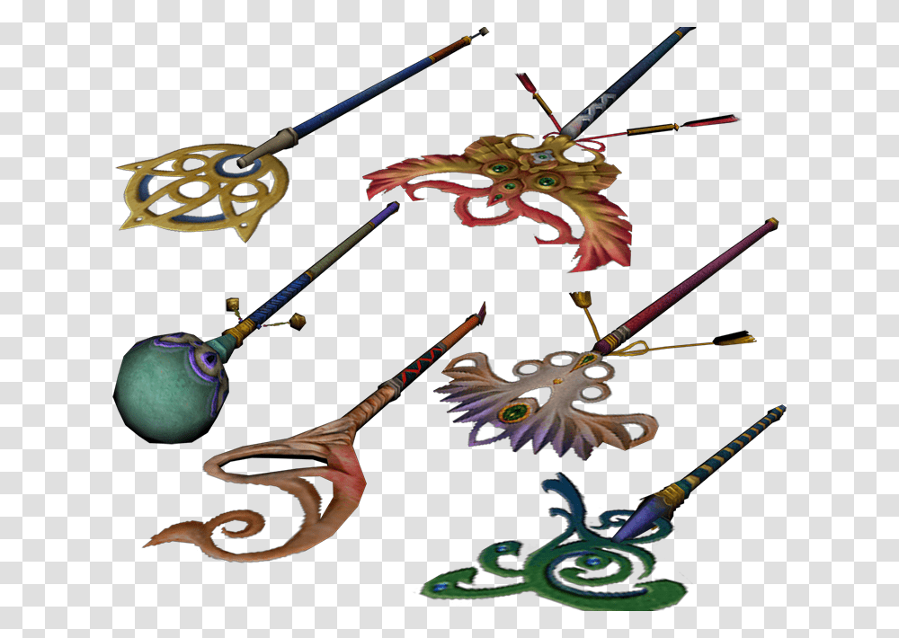 Download Zip Archive Final Fantasy X Staves, Bow, Weapon, Animal Transparent Png