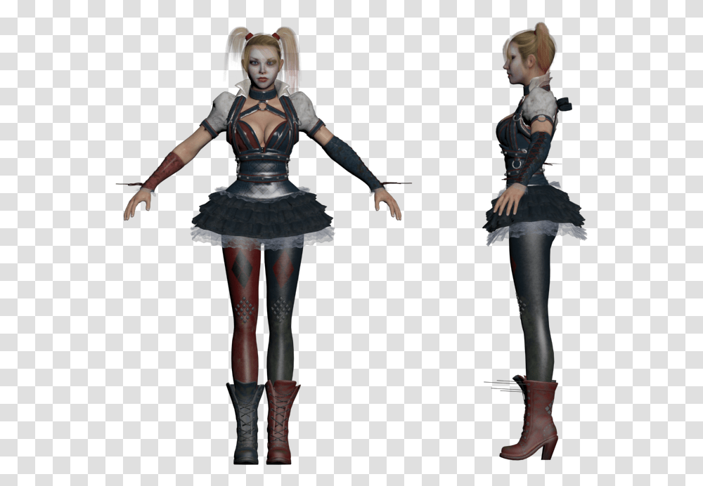 Download Zip Archive Harley Quinn 3d Model Free, Apparel, Person, Human Transparent Png