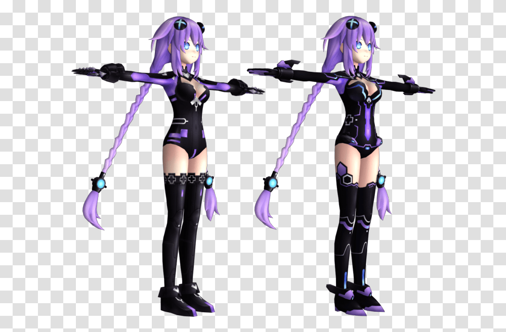 Download Zip Archive Hyperdimension Neptunia Rebirth 1 Purple Heart, Costume, Person, Leisure Activities Transparent Png