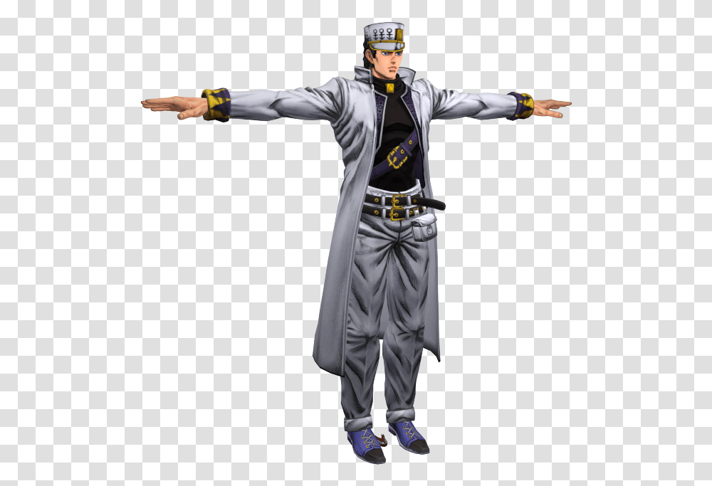 Download Zip Archive Jotaro Part 4, Person, Shoe, Costume Transparent Png