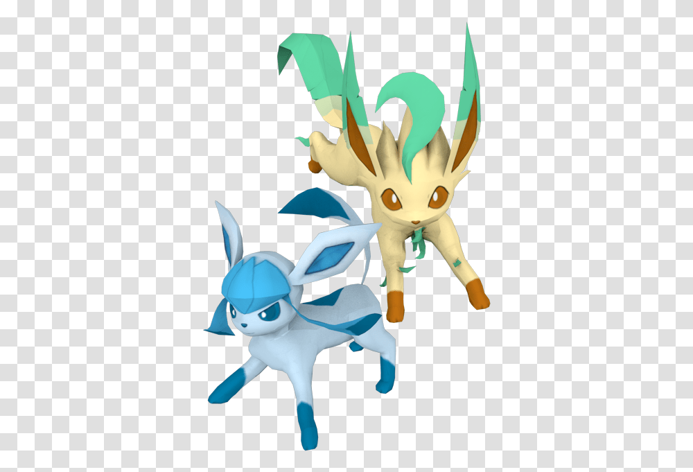 Download Zip Archive Leafeon And Glaceon Figures, Figurine, Toy Transparent Png