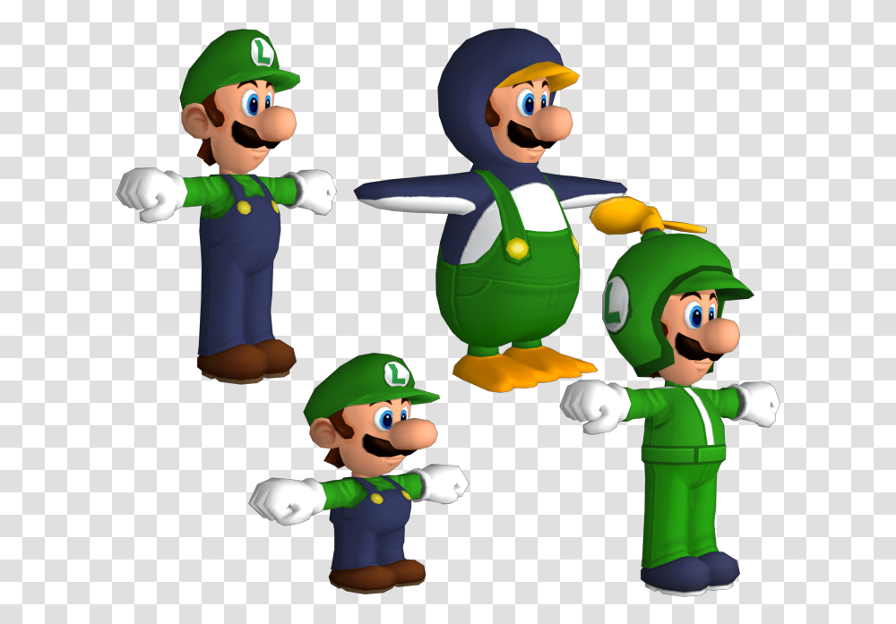 Download Zip Archive Luigi New Super Mario Bros Wii, Elf, Toy, Person, Human Transparent Png