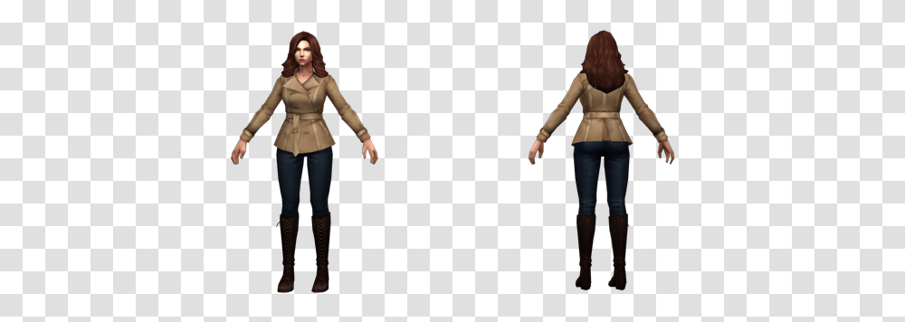Download Zip Archive Marvel Black Widow 3d Model, Sleeve, Long Sleeve, Person Transparent Png