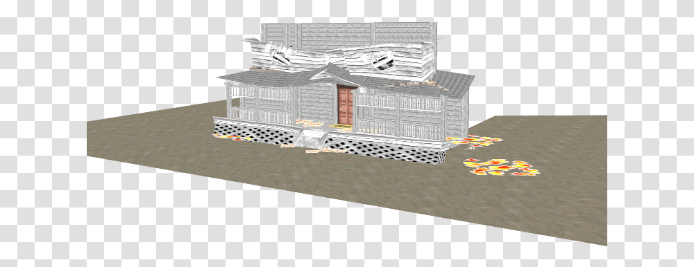 Download Zip Archive Monster House House Model, Furniture, Building, Rug, Architecture Transparent Png