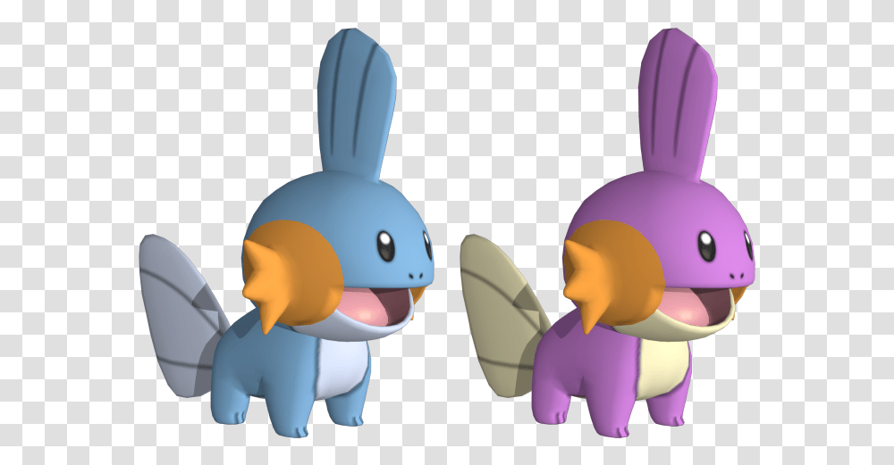 Download Zip Archive Mudkip 3d Model, Toy, Figurine, Plush Transparent Png