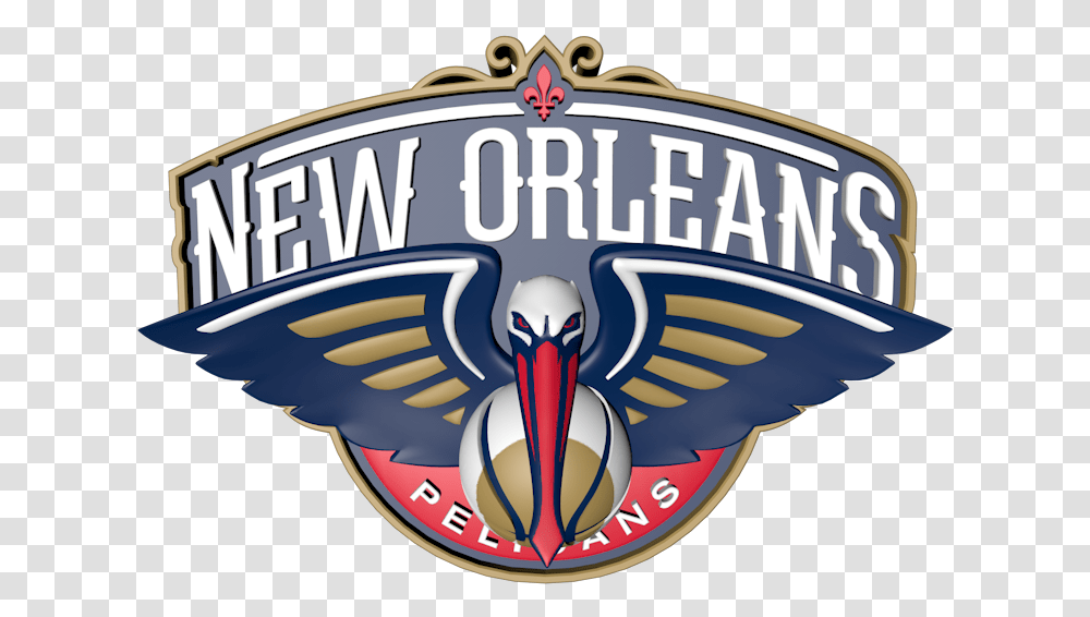 Download Zip Archive New Orleans Pelicans Logo, Trademark, Emblem, Badge Transparent Png