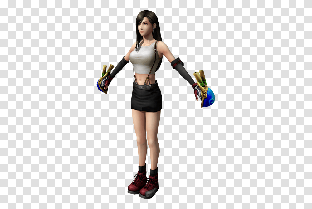 Download Zip Archive New Tifa Model, Person, Costume, Figurine Transparent Png