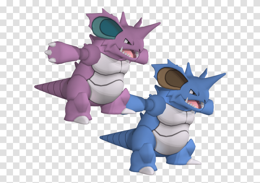 Download Zip Archive Nidoking 3d Model, Toy, Dragon Transparent Png