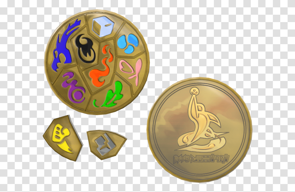 Download Zip Archive Pokemon Sword And Shield Gym Badges, Bronze, Gold, Wax Seal, Armor Transparent Png