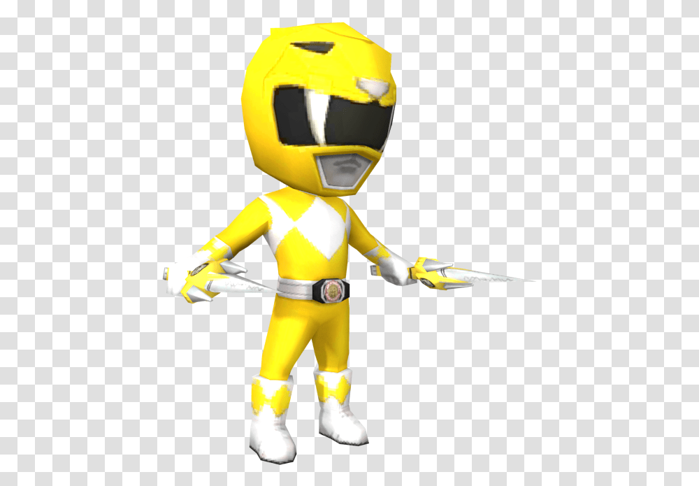 Download Zip Archive Power Rangers Yellow, Toy, Apparel, Figurine Transparent Png