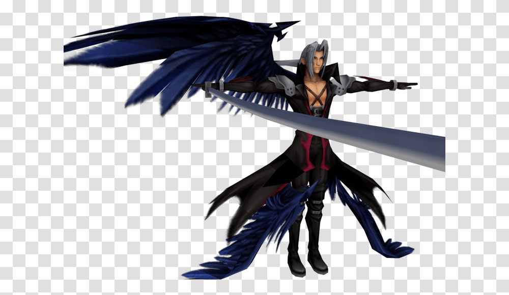 Download Zip Archive Sephiroth, Person, Human, Apparel Transparent Png