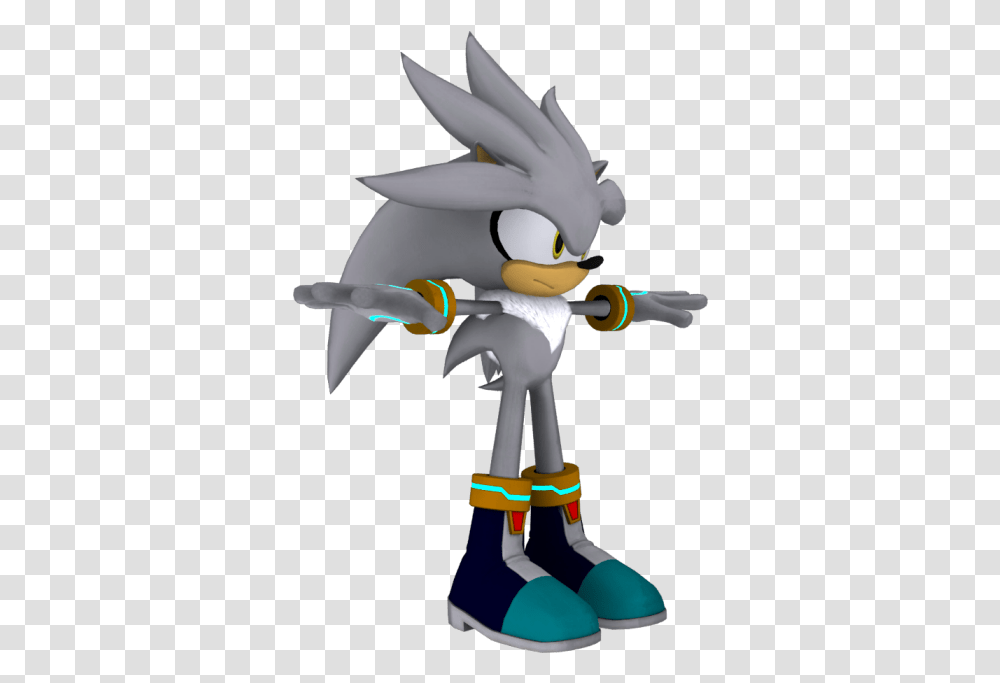 Download Zip Archive Silver The Hedgehog Model, Toy Transparent Png