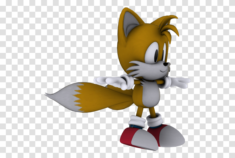 Download Zip Archive Sonic Generations Classic Tails Model, Toy, Figurine Transparent Png