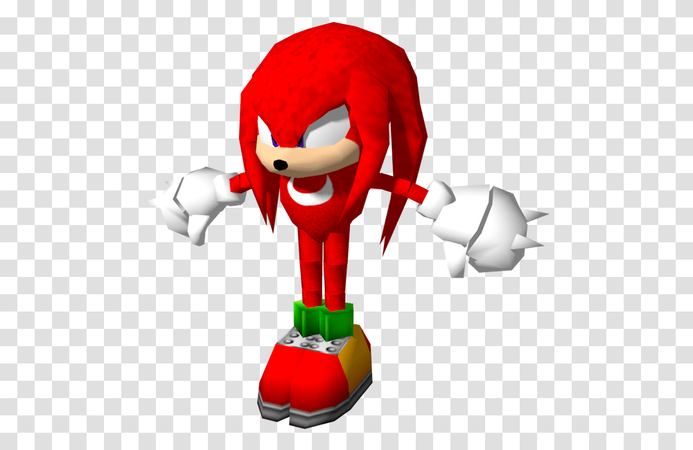 Download Zip Archive Sonic Knuckles T Pose, Toy, Robot, Figurine Transparent Png