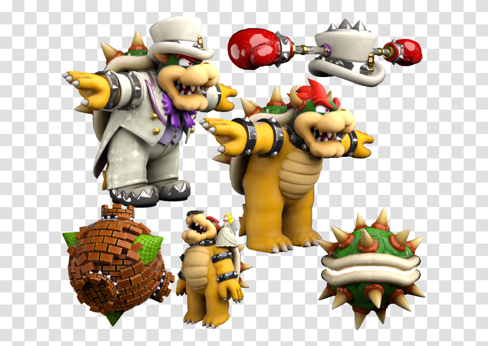 Download Zip Archive Super Mario Odyssey Bowser, Figurine, Toy Transparent Png