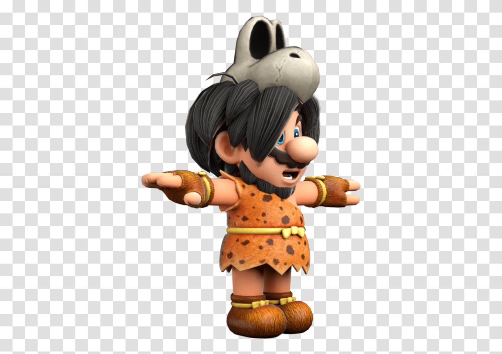 Download Zip Archive Super Mario Odyssey Caveman, Figurine, Toy, Doll, Person Transparent Png