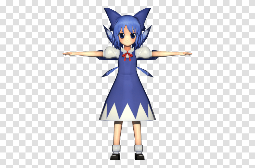 Download Zip Archive Touhou Cirno Memes, Doll, Toy, Figurine, Person Transparent Png