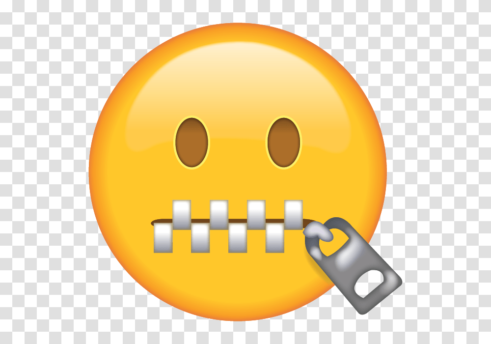 Download Zipper Mouth Face Emoji Emoji Island, Label, Plant, Sweets Transparent Png