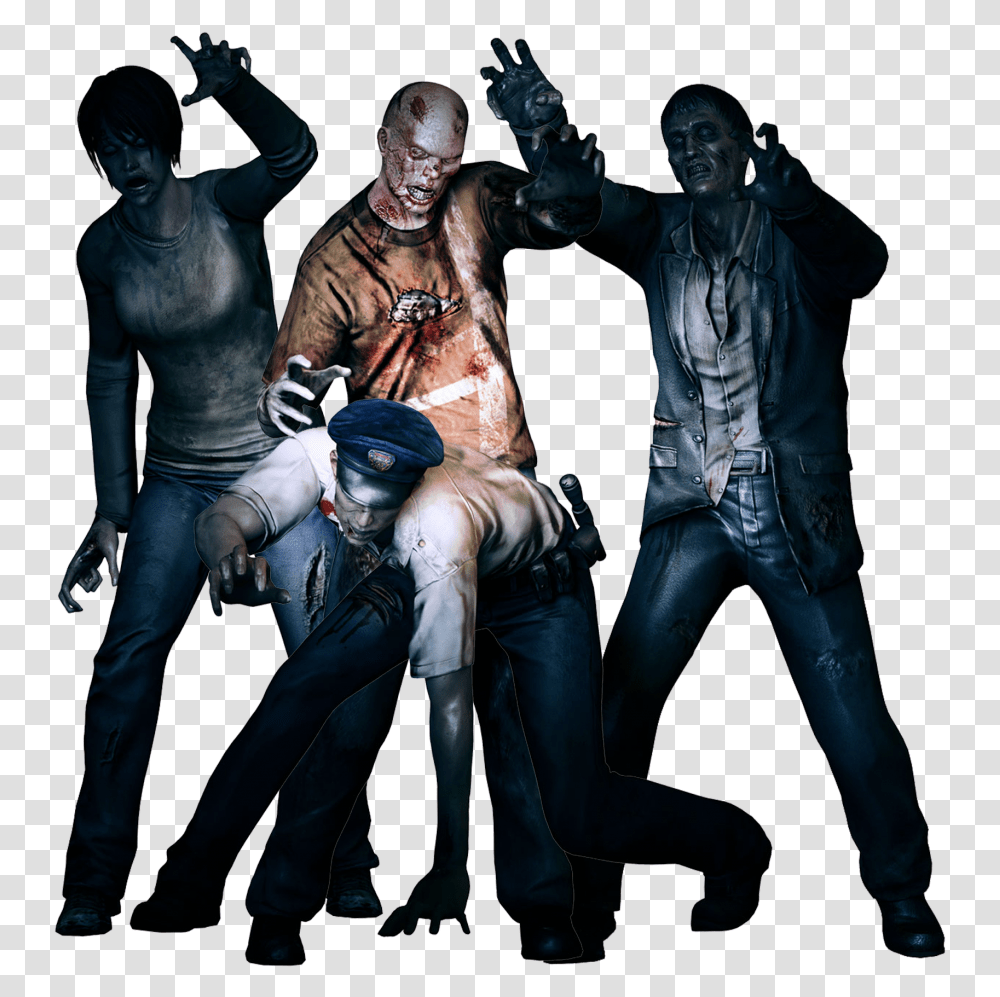 Download Zombie Clipart Resident Evil Zombie Art Print, Person, Painting, Skin, Leisure Activities Transparent Png