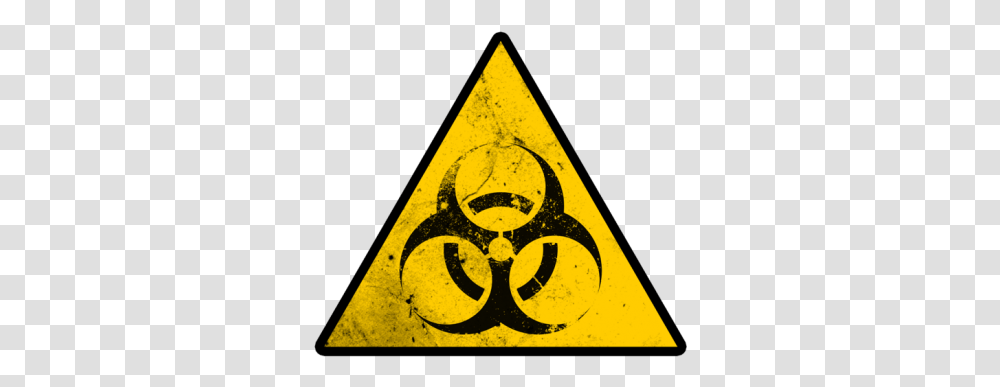 Download Zombie Free Image And Clipart Biohazard Symbol, Triangle, Sign, Road Sign Transparent Png